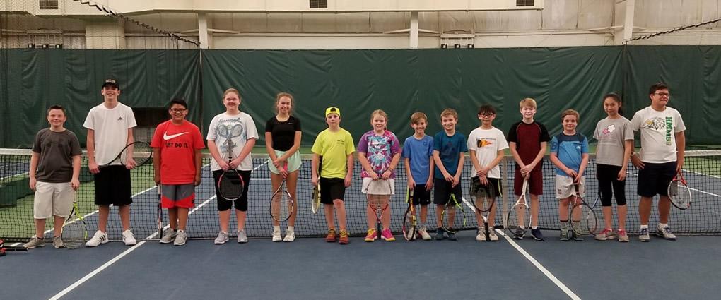 The YMCA&#039;s Junior Team Tennis on Saturday Marth 25th, 14 children attended